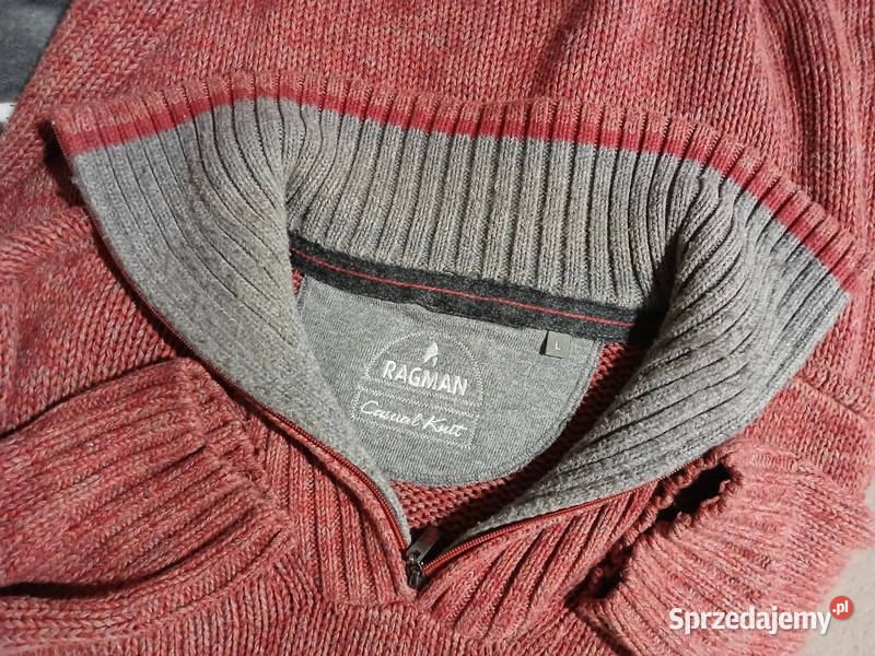Sweter męski Ragman rozmiar Lbawełna Rozmiar L Kraków