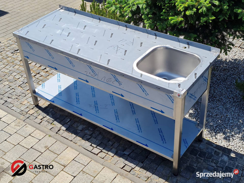Zlew gastronomiczny 2 komorowy 120x60x85 Meble Ostrów Wielkopolski