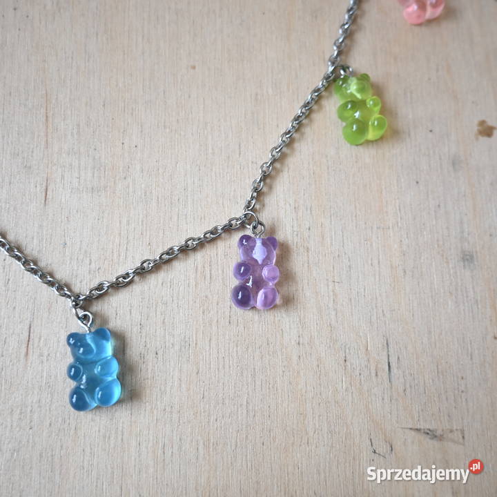 Naszyjnik z żelkami kolorowe misie Kielce sprzedam