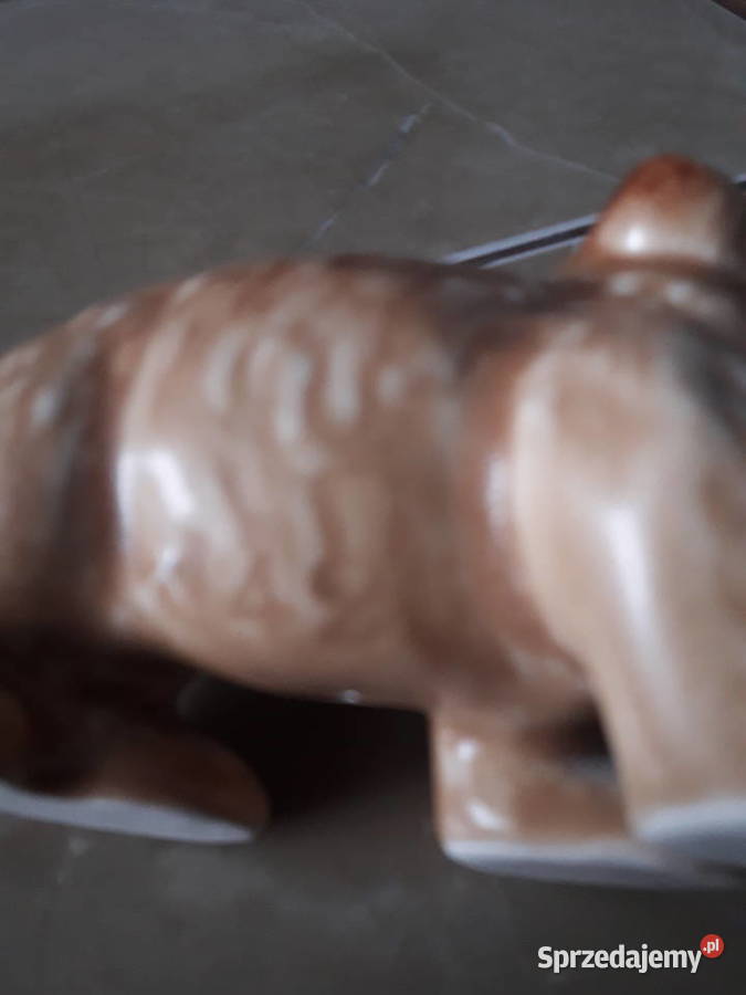 Figurka niedżwiadka ceramika SylvaC desing lata Porcelana i szkło Janów Lubelski