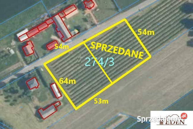 sprzedaży gruntu Stok 3200m2 budowlana