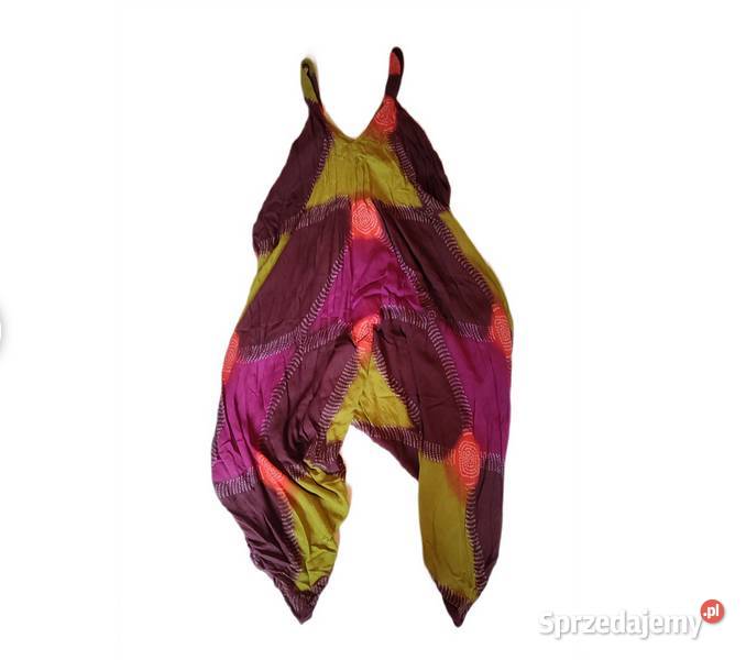 Kombinezon damski boho XL 40 42 haremki luźny Rozmiar 42(XL) Gdańsk