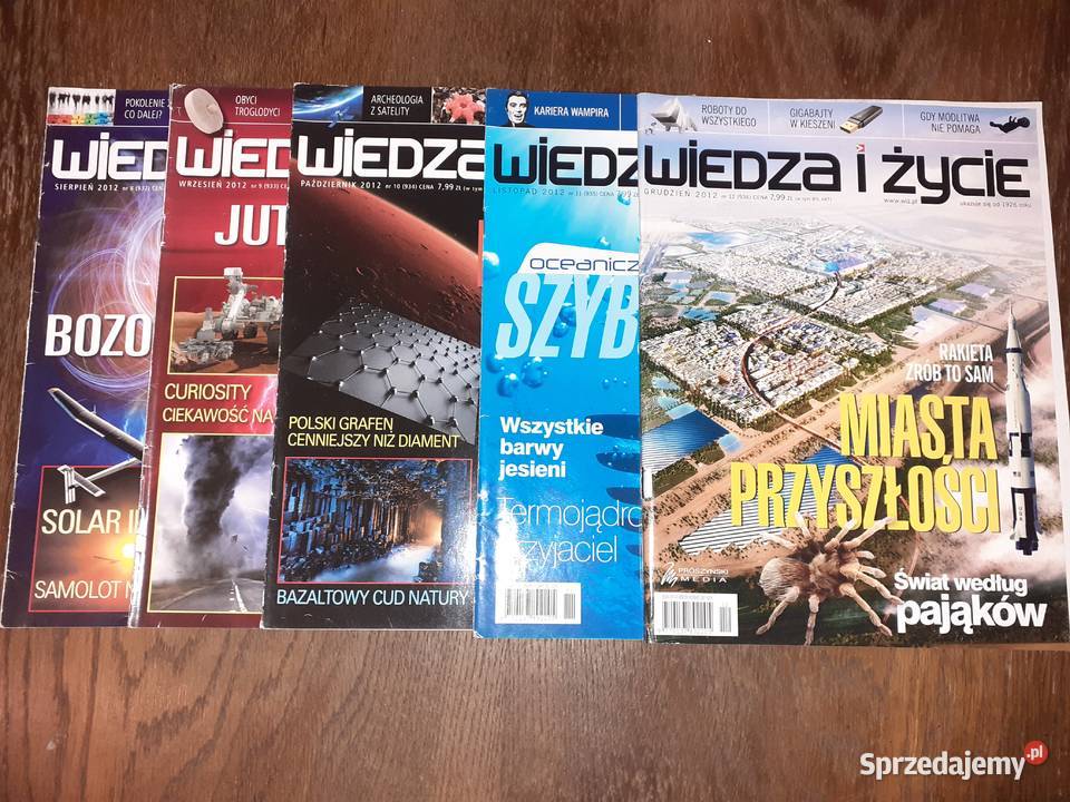 Zestaw czasopism Wiedza i Życie 20122018 i 2020 miękka Rypin