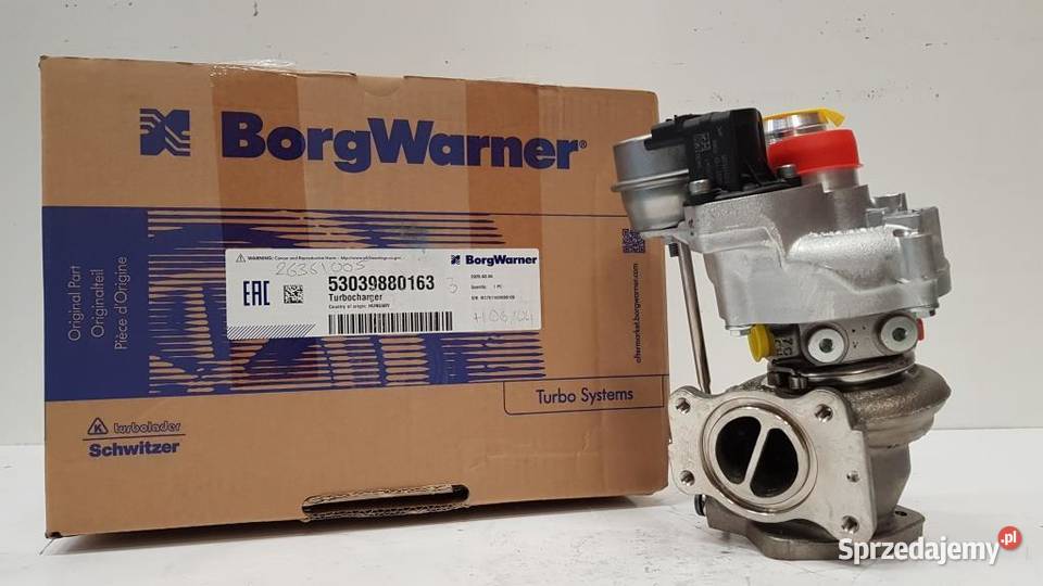 Nowa turbosprężarka BorgWarner KKK 53039880163 Turbosprężarki Siedlce sprzedam