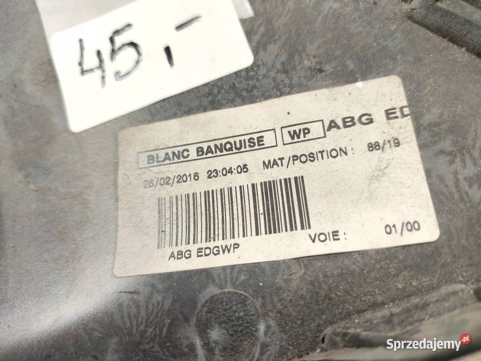 KRATKA ZDERZAKA PRAWY PRZÓD PEUGEOT 308 SW II sprzedam