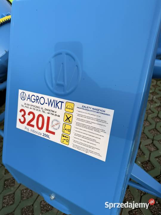 Betoniarka BWJ 160L 230V Wydajna Lekka Dostawa Raków