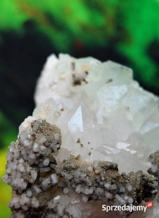 Kryształ górski piryt szczotka naturalny Lublin