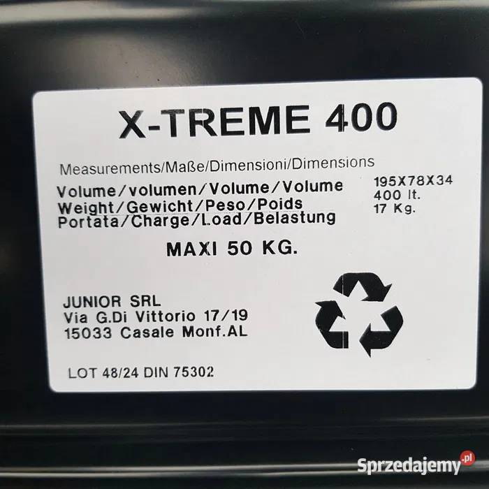 Box Bagażnik dachowy Taurus Xtreme 400 Warszawa sprzedam