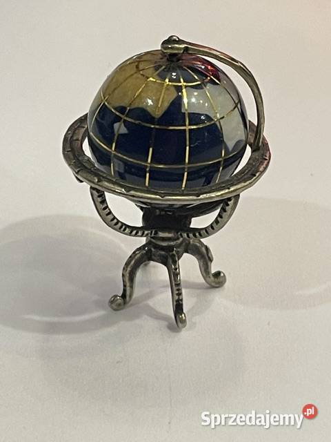 Miniaturowy globus z kamieni półszlachetnych Pozostałe Kraków