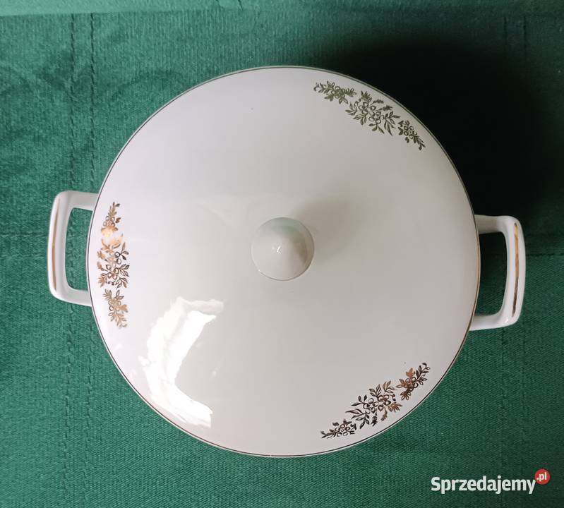 Porcelanowa waza z pokrywką PRL Wałbrzych małopolskie Zbylitowska Góra sprzedam