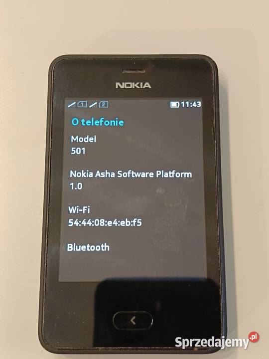 Telefon Nokia 501 Asha stan ładowarka Wrocław