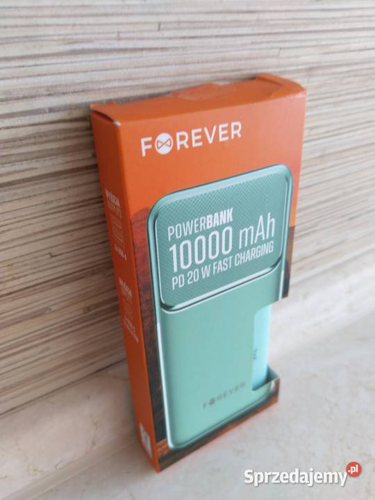 NAJTANIEJ Powerbank 10000 mAh USBC USBA Miętowy Zabrze sprzedam