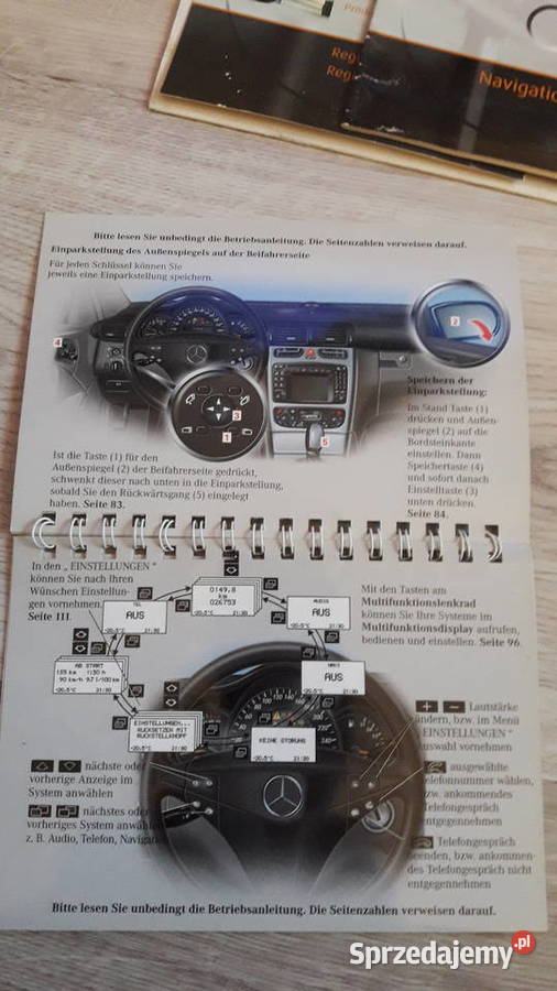 Mercedes W203 sport coupe instrukcja obsługi pomorskie Gdańsk
