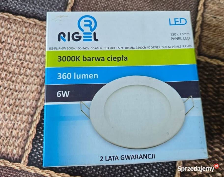 Panel led 6w 3000k