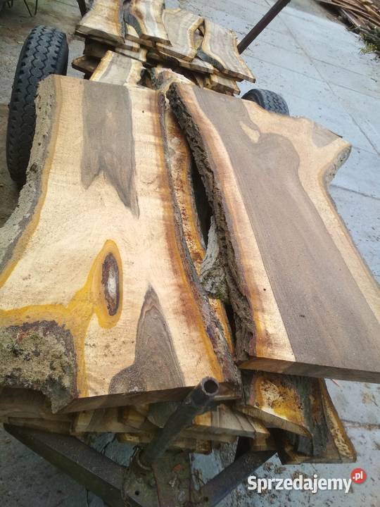 Tarcica orzech monolity WALNUT SLABS małopolskie Izdebnik
