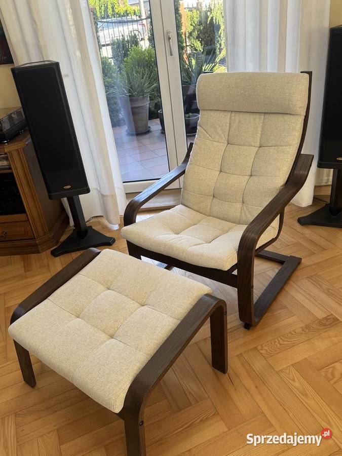 Fotel Poang Ikea z podnóżkiem 2 kpl sprzedam