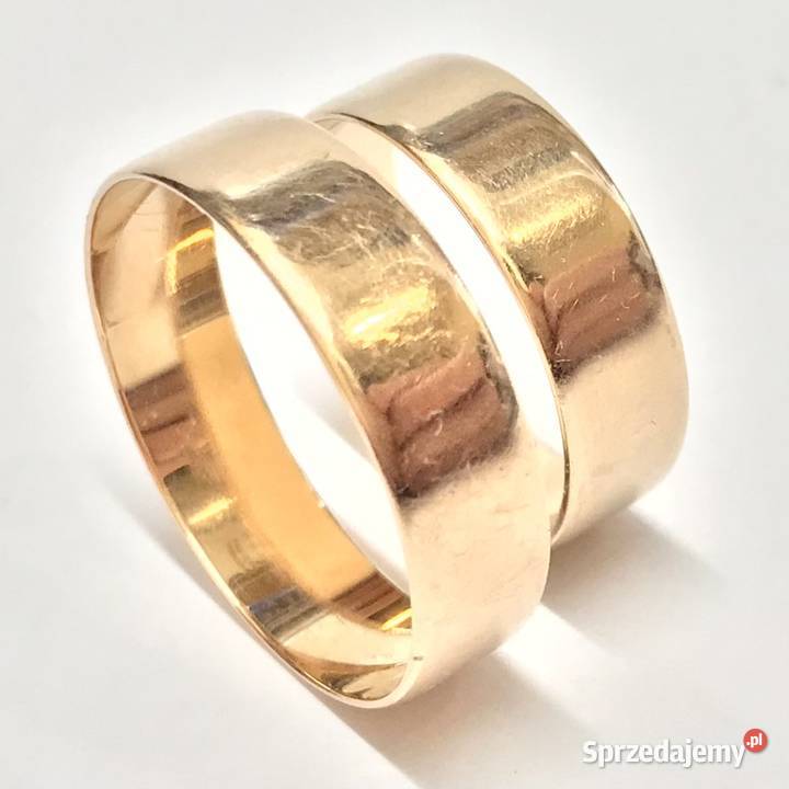 Złote OBRĄCZKI ślubne 585 14K KLASYCZNA forma Warszawa sprzedam