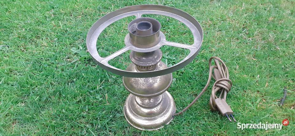 Lampa stojącą PRL Retro Vinted złota Tuszkowo