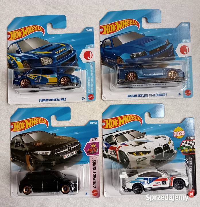 Hot Wheels zestaw Nissan Skyline Mercedes Subaru Jaworzno