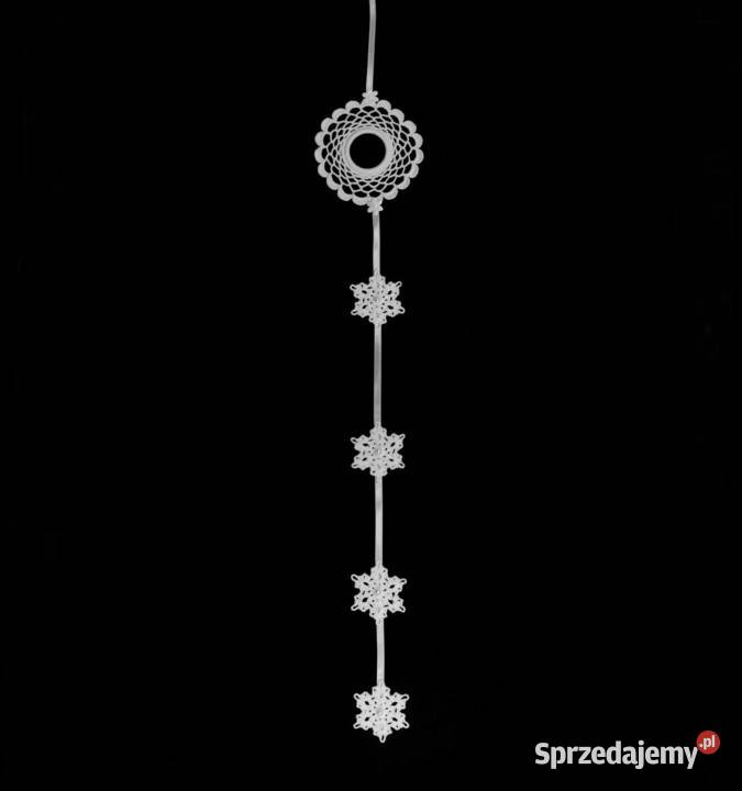 Zawieszka ozdoba na okno szydełkowa 38x10 Z160 Kluczbork