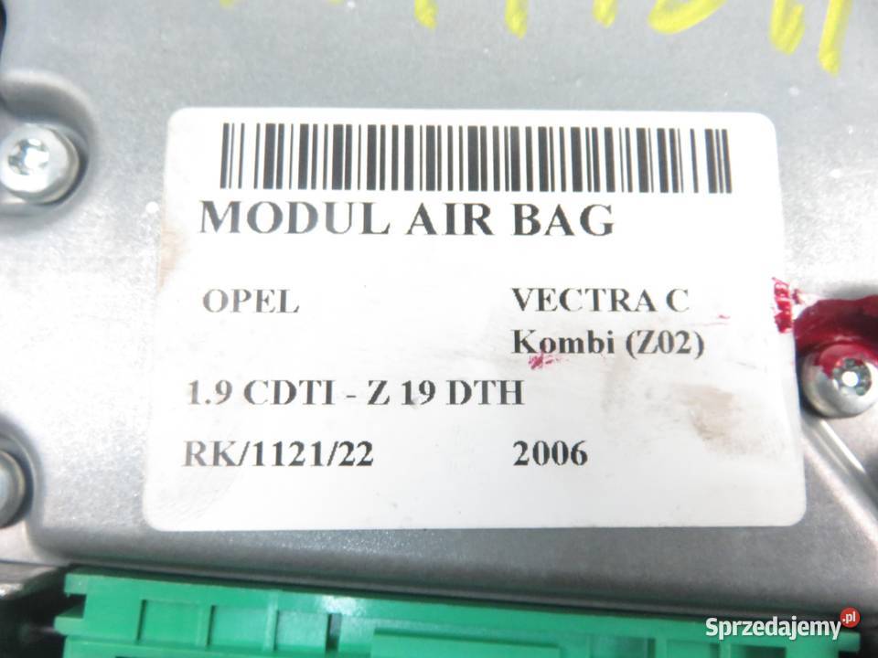 MODUŁ AIRBAG OPEL VECTRA C Z02 13186948 Skrzynki bezpieczników małopolskie sprzedam