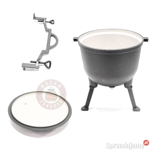 Kociołek żeliwny emaliowany garnek na ognisko Kociołki Lublin