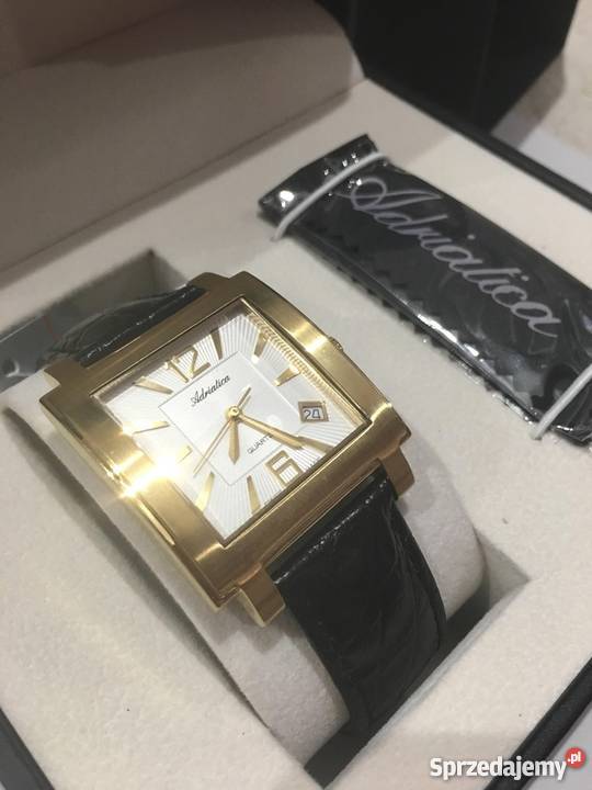 Elegancki męski zegarek ADRIATICA NOWY KOMPLET na rękę Katowice