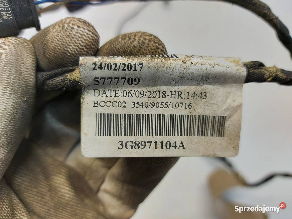 VW Arteon 3G8 2018r WIĄZKA INSTALACJA PDC TYŁ Materiały instalacyjne dolnośląskie sprzedam