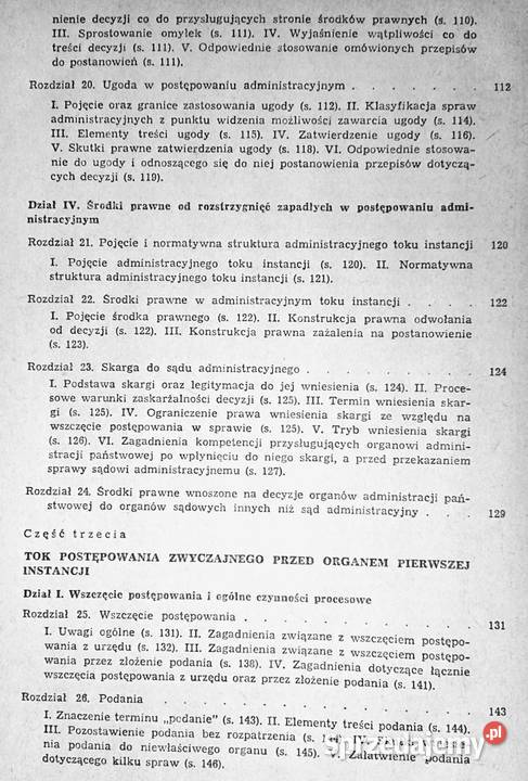 Postępowanie administracyjne Zarys wykładu Chełm