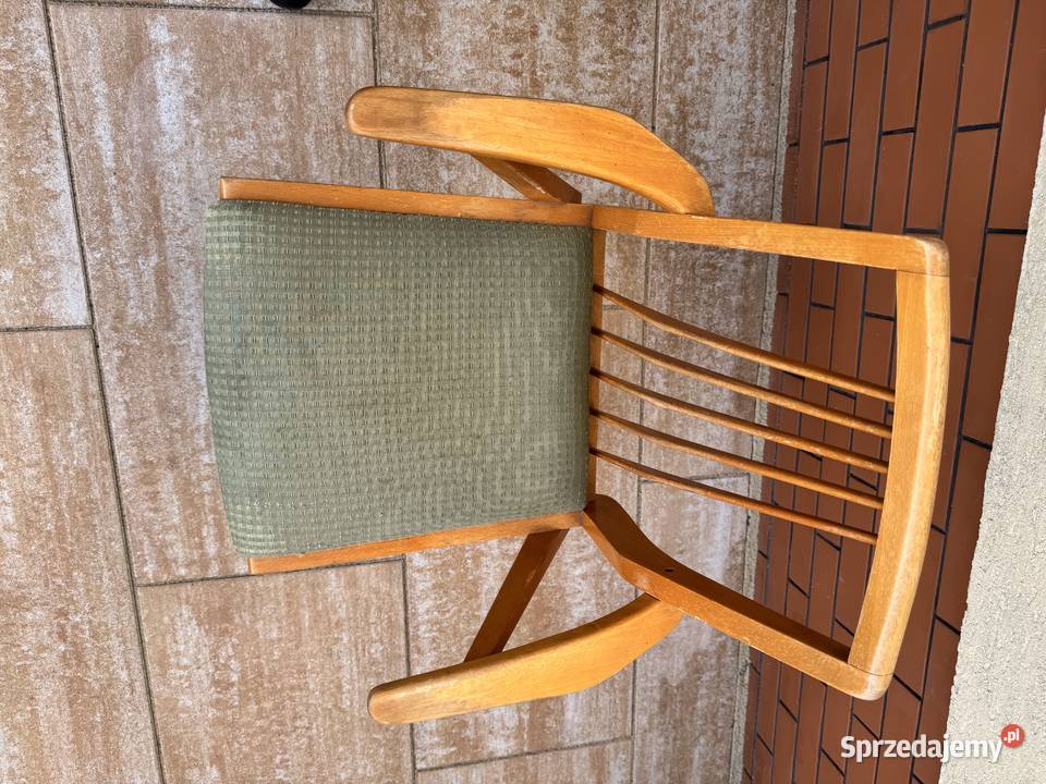 Krzesło Casala PRL art deco vintage stare Sulbiny sprzedam
