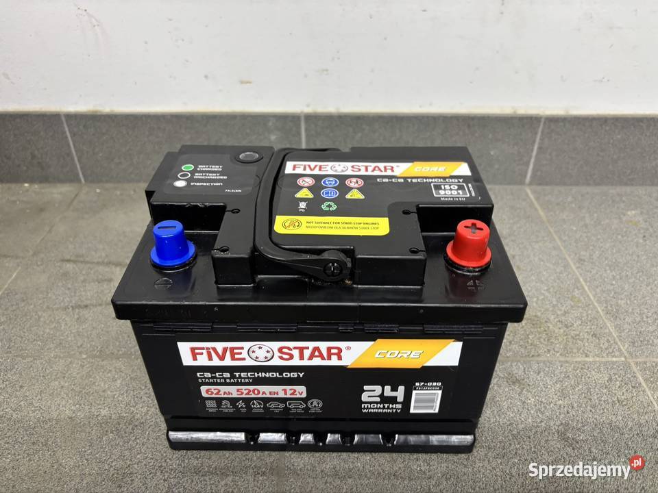 Akumulator samochodowy Five Star 62Ah 520A 12V Pozostałe