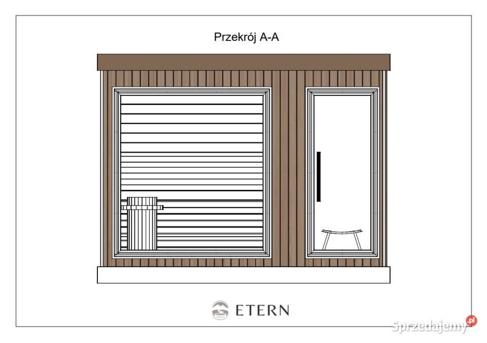 Sauna ogrodowa z przedsionkiem producent projekt śląskie Gliwice