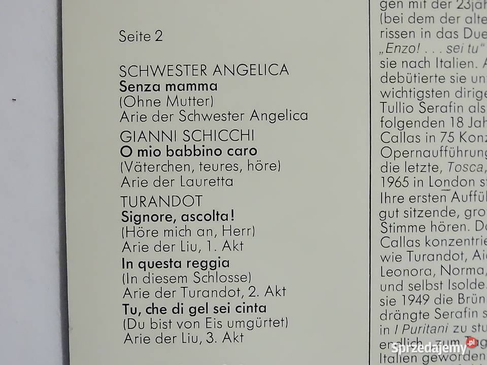 Maria Callas singt Arien von Puccini 1976r Biłgoraj