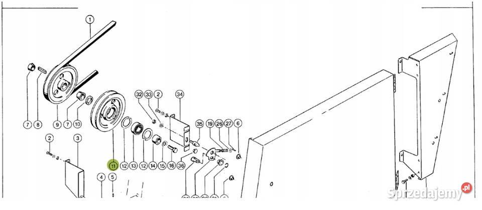 KOŁO PASOWE SIECZKARNI CLAAS 0613630 061363 Starogard Gdański