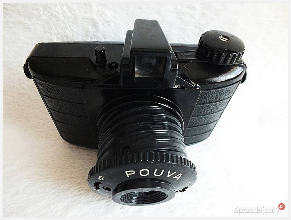POUVA START Czarny aparat bakelitowy z lat Żary