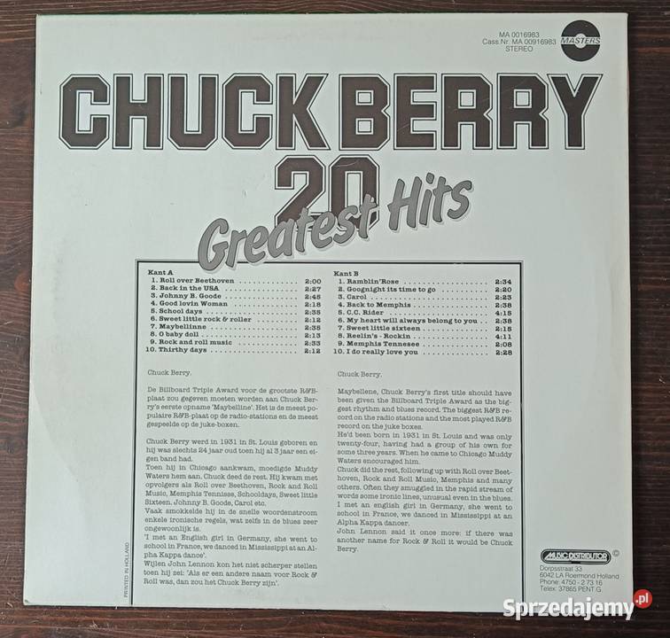Chuck Berry 20 Greatest Hits Płyta winylowa LP płyta winylowa Muzyka Brwinów sprzedam