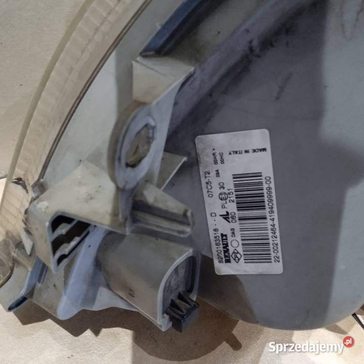 Renault master 2 lift reflektor prawy orginal dolnośląskie Wrocław