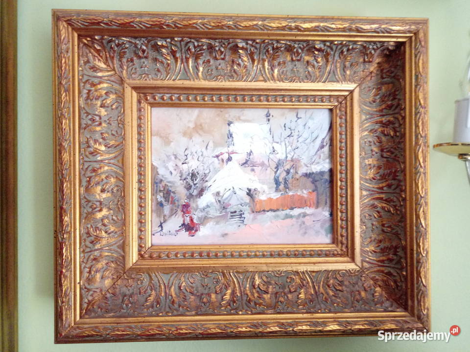 4 obrazy olejne na płótnie Kazimierz Dolny Piotrówek