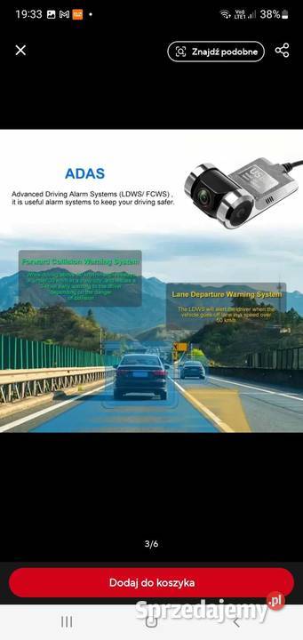 Nowa kamera samochodowa FullHD ostatnia sztuka Pozostałe Krosno