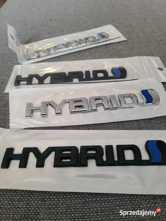 Znaczek napis Logo emblemat Hybrid Nowy Metal Gliwice sprzedam