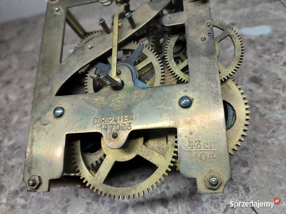 M157 Mechanizm starego zegara ściennego Kienzle pomorskie Tczew sprzedam