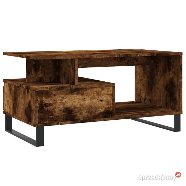 Stolik kawowy przydymiony dąb 90x49x45 WM831033 Warszawa sprzedam