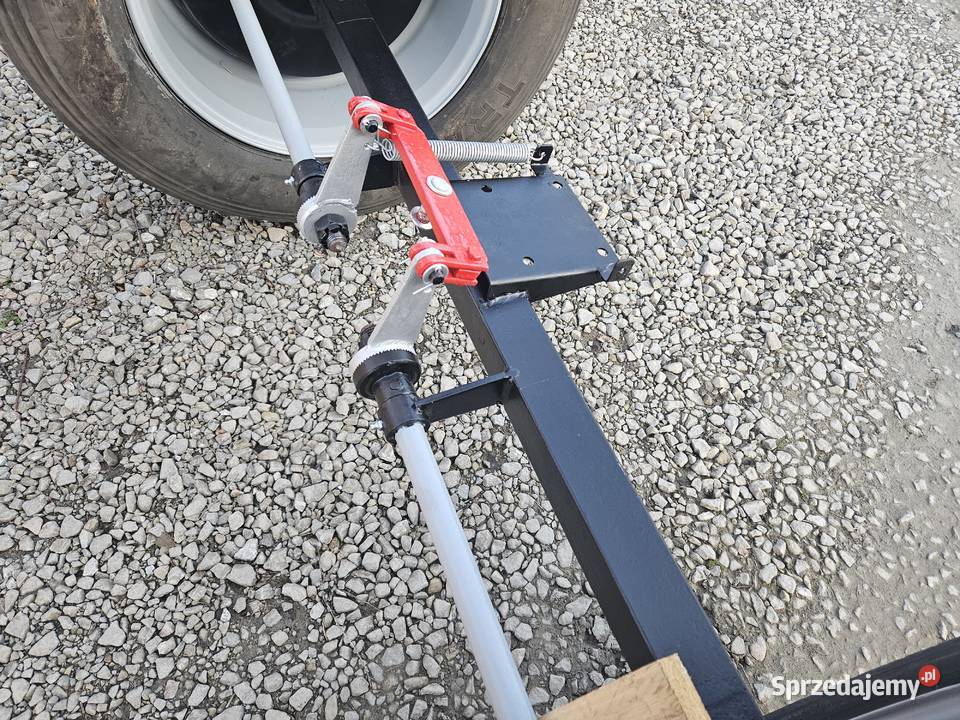 Oś do przyczepy rolniczej z hamulcem koła Wrocanka