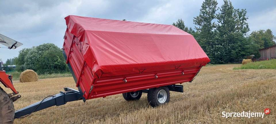 Przyczepa rolnicza jednoosiowa 3 strona remoncie podlaskie Cimoszka