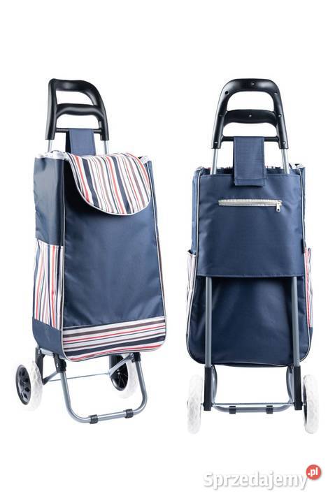 Torba wózek na zakupy na kółkach granatowa w Poznań