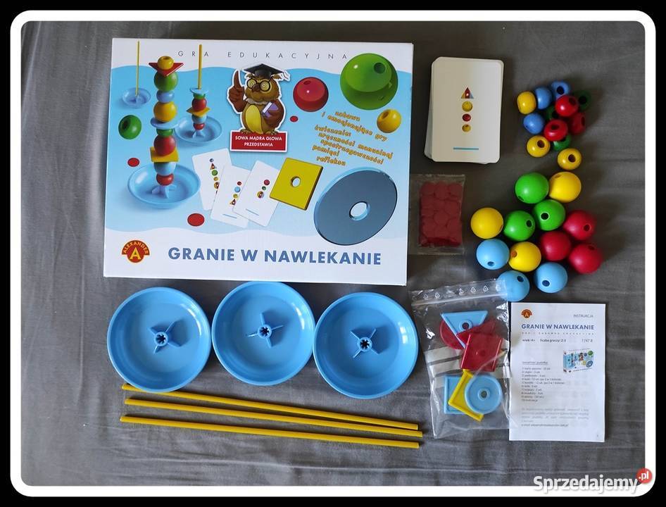 Granie w nawlekanie rozwój motoryki małej sowa Płock