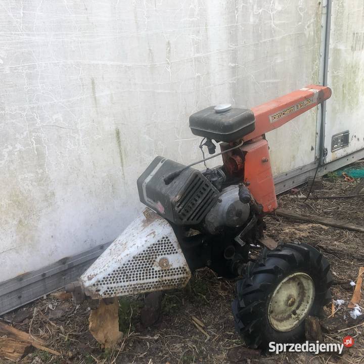 traktorek glebogryzarka z przyczepą