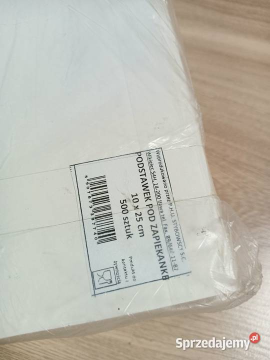 Tacka papierowa podkładka pod zapiekankę biała Gastronomia małopolskie Kraków