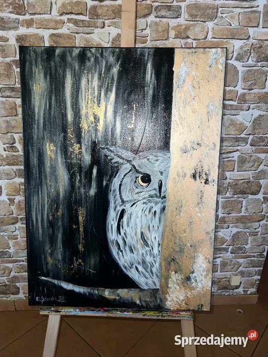 Ręcznie malowany 55x75 Malarstwo Tomaszów Lubelski
