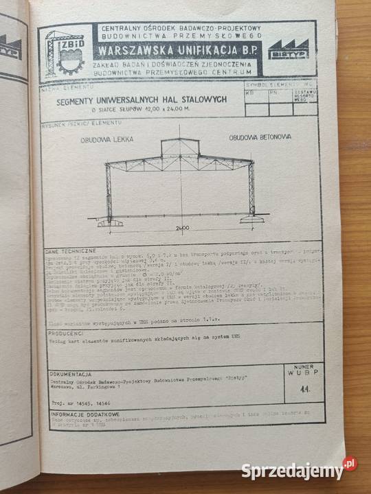 Warszawska Unifikacja BudPrzemysłCzIIKonstrukcje